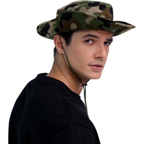 Sun Hats for Men Women 1pack-jungle Camo - Picture 5 of 6